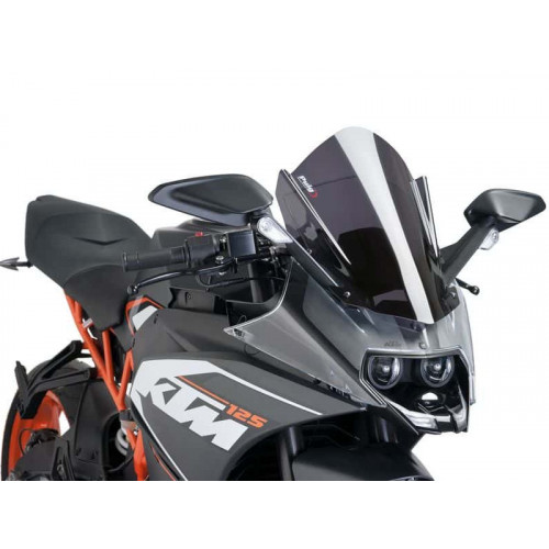 Z-Racing Screen (Dark Smoke) For KTM RC125 (14-21) By Puig 7004F