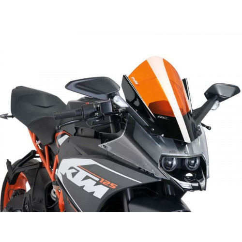 Z-Racing Screen (Orange) For KTM RC390 (14-21) By Puig 7004T