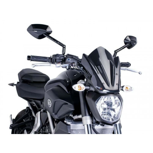 New Generation Sport Screen (Carbon Look) For Yamaha FZ-07 (14-17) By Puig 7015C