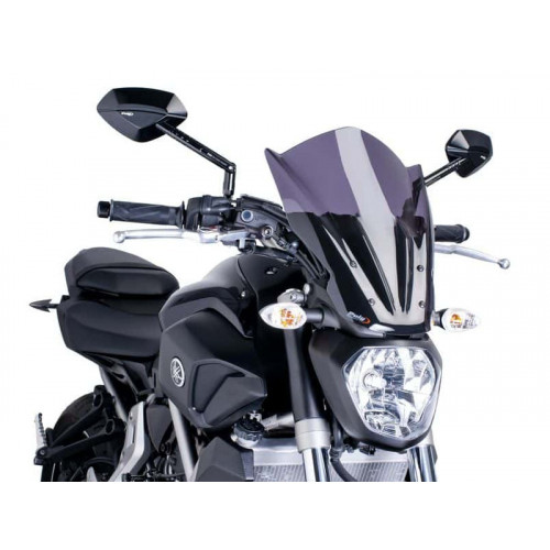 New Generation Touring Screen (Dark Smoke) For Yamaha FZ-07 (14-17) By Puig 7016F