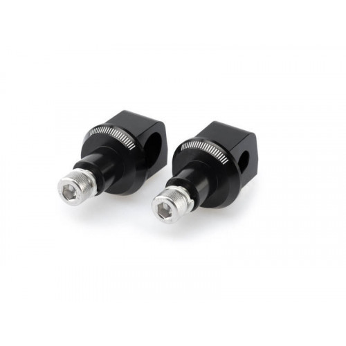 Pillion Footpeg Adaptors (Black) For KTM 1290 Super Duke GT (16-19) By Puig 7209N