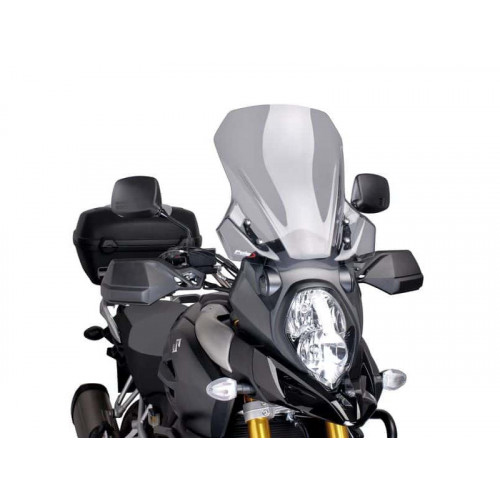 Touring Screen (Light Smoke) For Suzuki V-Strom DL 1000 (14-19) By Puig 7229H