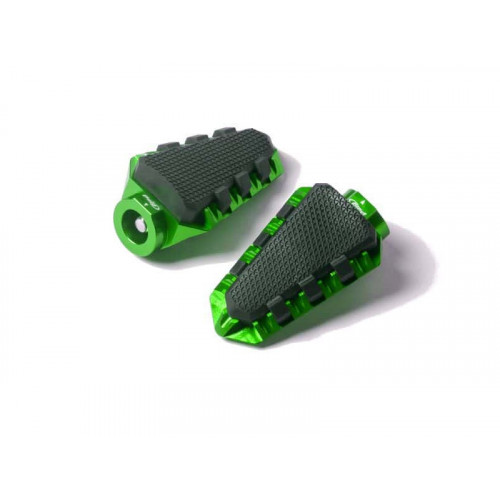 Trail Footpegs (Green) For Benelli Leoncino 800 Trail (22) By Puig 7319V