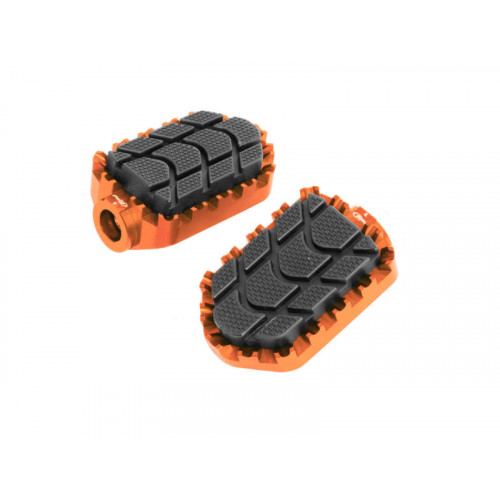 Enduro Footpegs (Orange) For SYM Maxsym TL (20-21) By Puig 7587T