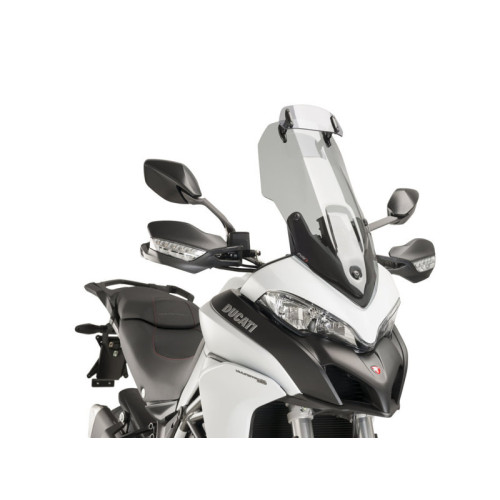 Touring Screen With Extender (Light Smoke) For Ducati Multistrada 950 S (19-20) By Puig 7624H