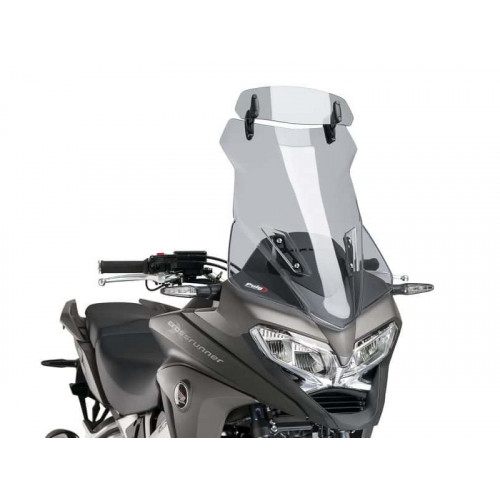 Touring Screen With Extender (Light Smoke) For Honda VFR 800X Crossrunner (15-16) By Puig 7627H