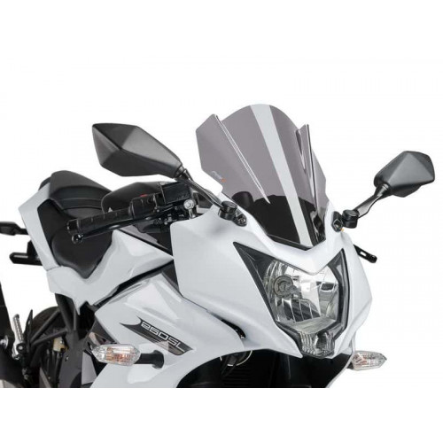 Z-Racing Screen (Dark Smoke) For Kawasaki Ninja 250 SL (15-16) By Puig 7630F