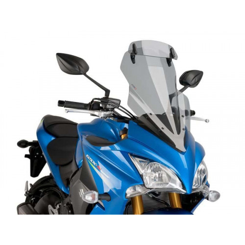 Touring Screen With Extender (Light Smoke) For Suzuki GSX S 1000 F (15-21) By Puig 7641H