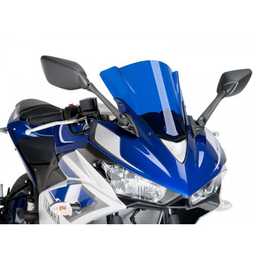 Z-Racing Screen (Blue) For Yamaha YZF R3 (15-18) By Puig 7649A