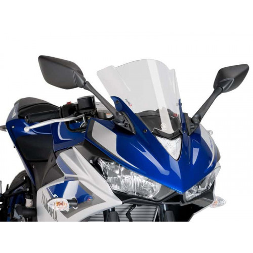 Z-Racing Screen (Clear) For Yamaha YZF R3 (15-18) By Puig 7649W