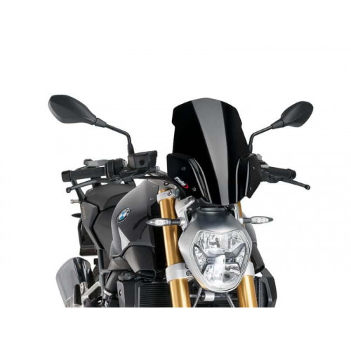 New Generation Sport Screen (Black) For BMW R1200 R (15-18) By Puig 7651N