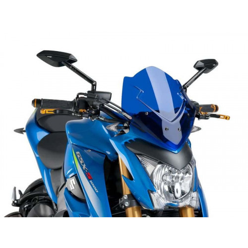 New Generation Sport Screen (Blue) For Suzuki GSX S 1000 (15-20) By Puig 7653A