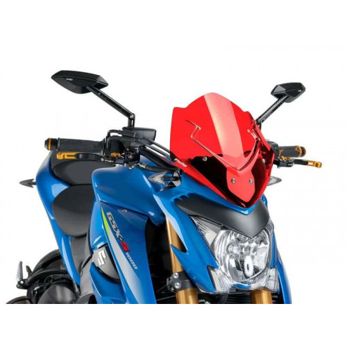 New Generation Sport Screen (Red) For Suzuki GSX S 1000 (15-20) By Puig 7653R