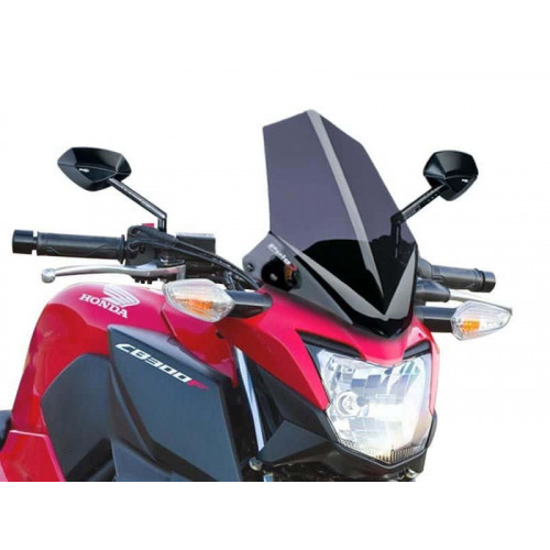 New Generation Sport Screen (Black) For Honda CB300 F (15-20) By Puig 7655N