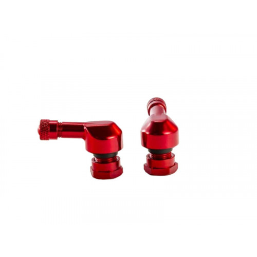 Race Tyre Valves 8.3mm (Red) For Husqvarna Svartpilen 401 (17-21) By Puig 8100R