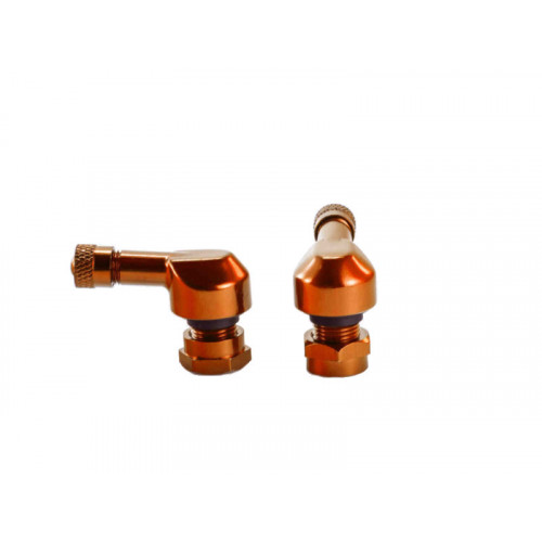 Race Tyre Valves 8.3mm (Orange) For ZERO S (17-21) By Puig 8100T