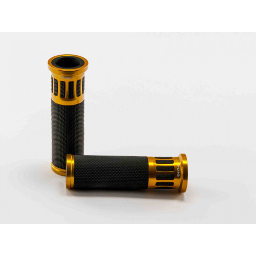 Hi-Tech Racing Hand Grips 123mm (Gold) For Aprilia Shiver 900 (17-21) By Puig 8188O