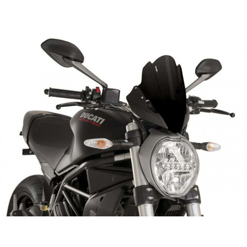 New Generation Touring Screen (Dark Smoke) For Ducati Monster 1200 S (14-21) By Puig 8900F