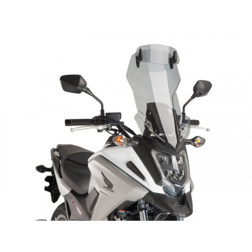 Touring Screen With Extender (Light Smoke) For Honda NC750 X (16-20) By Puig 8911H