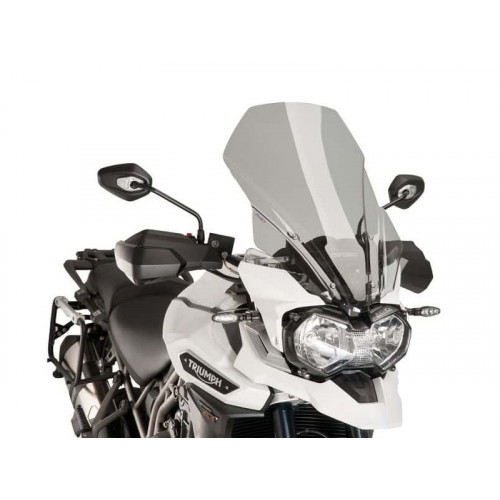 Touring Screen (Light Smoke) For Triumph Tiger Explorer 1200 XCX (16-17) By Puig 8915H