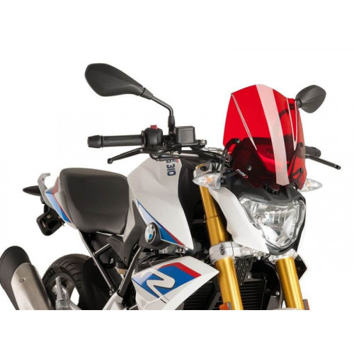 New Generation Sport Screen (Red) For BMW G310 R (16-20) By Puig 8920R