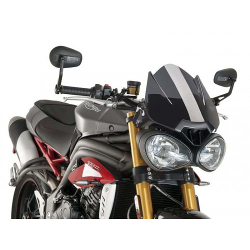 New Generation Sport Screen (Dark Smoke) For Triumph Speed Triple 1050 (16-20) By Puig 8929F