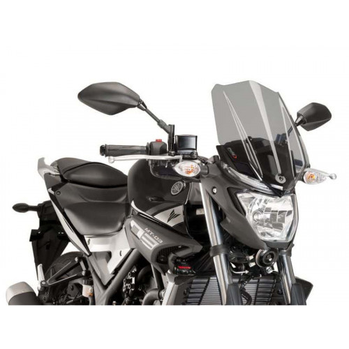 New Generation Touring Screen (Light Smoke) For Yamaha MT-03 (16-19) By Puig 8932H