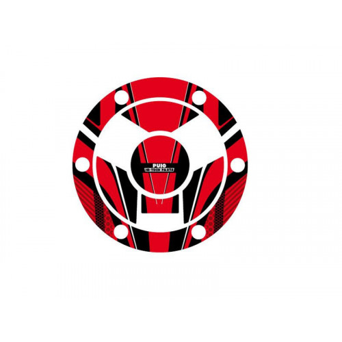 Radikal Fuel Cap Protector (Red) For Triumph Tiger Explorer 1200 XCX (16-19) By Puig 9053R