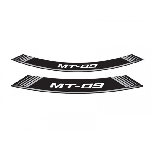 Wheel Rim Stickers (Silver) For Yamaha MT-09 Tracer (15-20) By Puig 9135P