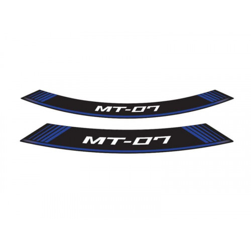 Wheel Rim Stickers (Blue) For Yamaha MT-07 Tracer GT (19-21) By Puig 9136A