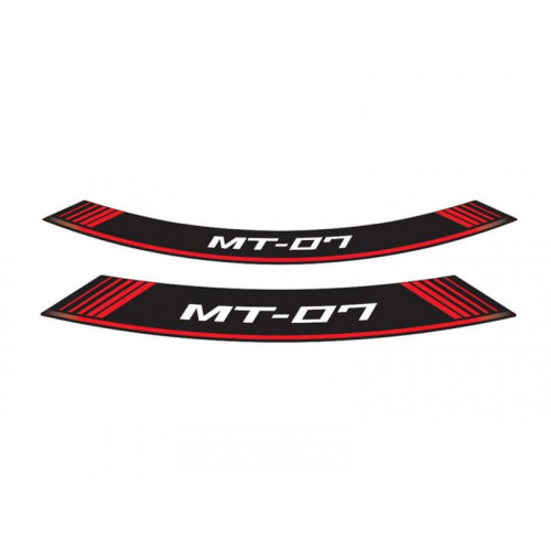 Wheel Rim Stickers (Red) For Yamaha Tracer 700 (18-20) By Puig 9136R