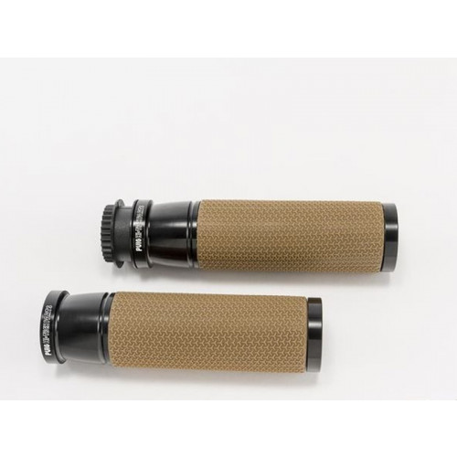 Vintage Hand Grips (Black) For KTM 390 Adventure (20-22) By Puig 9190N