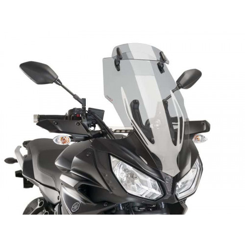 Touring Screen With Extender (Light Smoke) For Yamaha MT-07 Tracer (16-19) By Puig 9213H