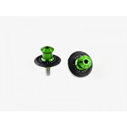 Swing Arm Spool Slider 8mm (Green) For Triumph Tiger Explorer 1200 XRT (16-20) By Puig 9259V