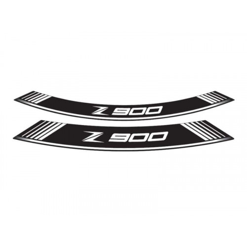 Wheel Rim Stickers (White) For Kawasaki Z900 RS (18-21) By Puig 9291B