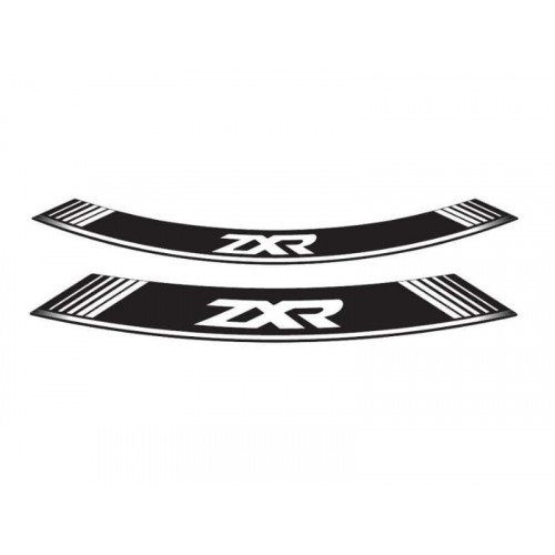 Wheel Rim Stickers (White) For Kawasaki ZX-9R (98-04) By Puig 9292B