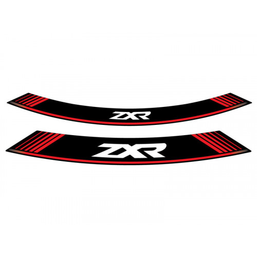 Wheel Rim Stickers (Red) For Kawasaki ZX-10R KRT Replica (18) By Puig 9292R