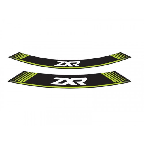 Wheel Rim Stickers (Green) For Kawasaki ZX-10RR (17-20) By Puig 9292V