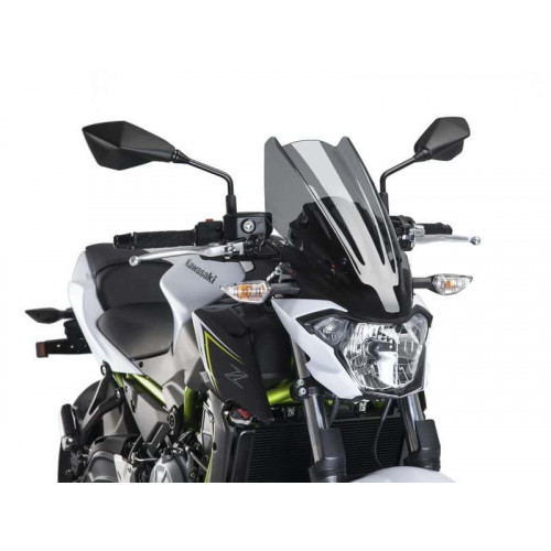 New Generation Touring Screen (Dark Smoke) For Kawasaki Z650 (17-19) By Puig 9369F