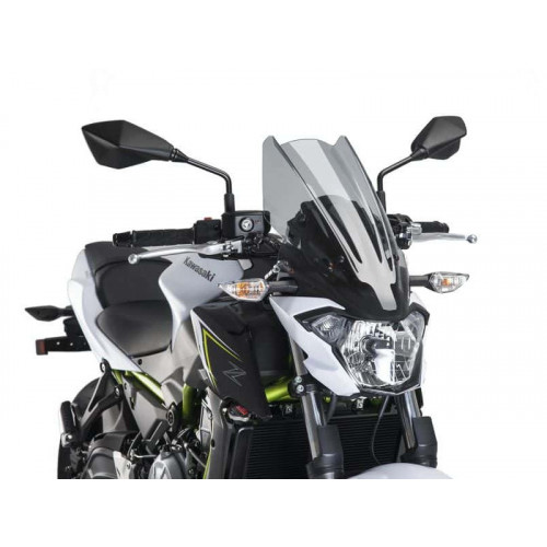 New Generation Touring Screen (Light Smoke) For Kawasaki Z650 (17-19) By Puig 9369H