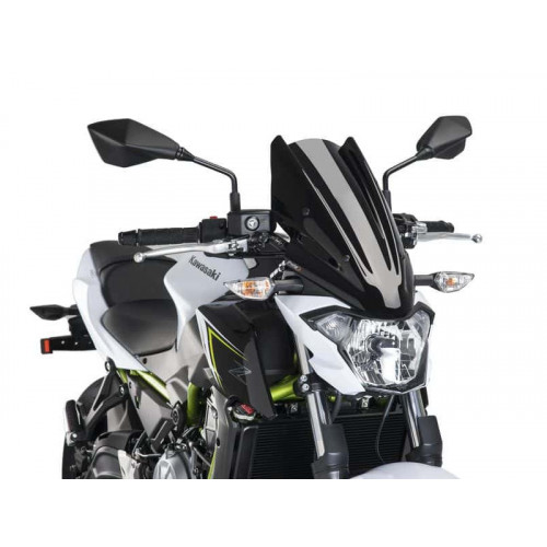 New Generation Touring Screen (Black) For Kawasaki Z650 (17-19) By Puig 9369N