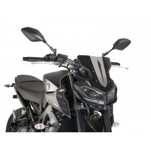 New Generation Sport Screen (Black) For Yamaha MT-09 (17-20) By Puig 9376N