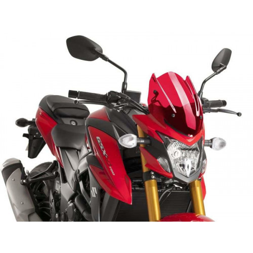 New Generation Sport Screen (Red) For Suzuki GSX S 750 (17-20) By Puig 9435R