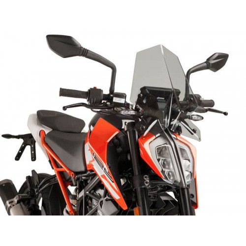 New Generation Sport Screen (Light Smoke) For KTM 390 Duke (17-20) By Puig 9514H