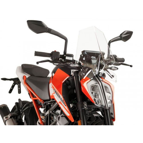 New Generation Sport Screen (Clear) For KTM 125 Duke (17-20) By Puig 9514W