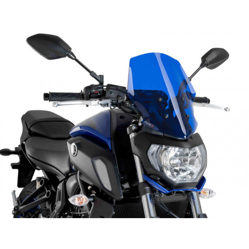 New Generation Touring Screen (Blue) For Yamaha MT-07 (18-20) By Puig 9667A