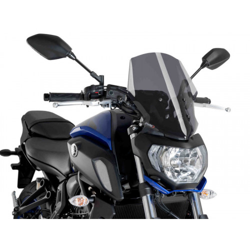 New Generation Touring Screen (Dark Smoke) For Yamaha MT-07 (18-20) By Puig 9667F