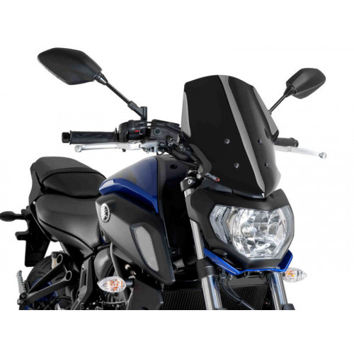 New Generation Touring Screen (Black) For Yamaha MT-07 (18-20) By Puig 9667N