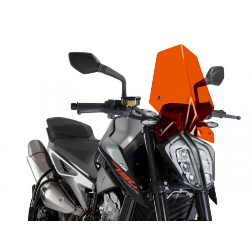 New Generation Sport Screen (Orange) For KTM 790 Duke L (18-19) By Puig 9668T