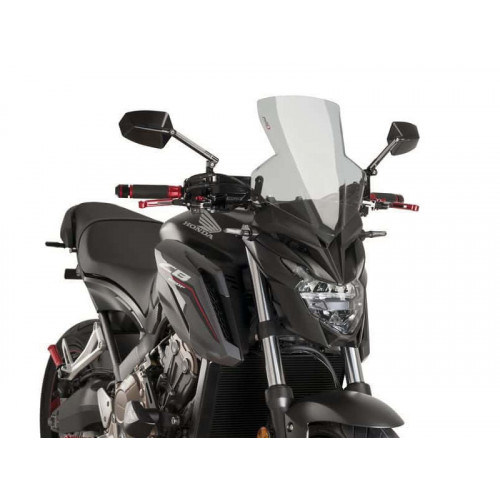 New Generation Sport Screen (Black) For Honda CB650 F (14-20) By Puig 9687N